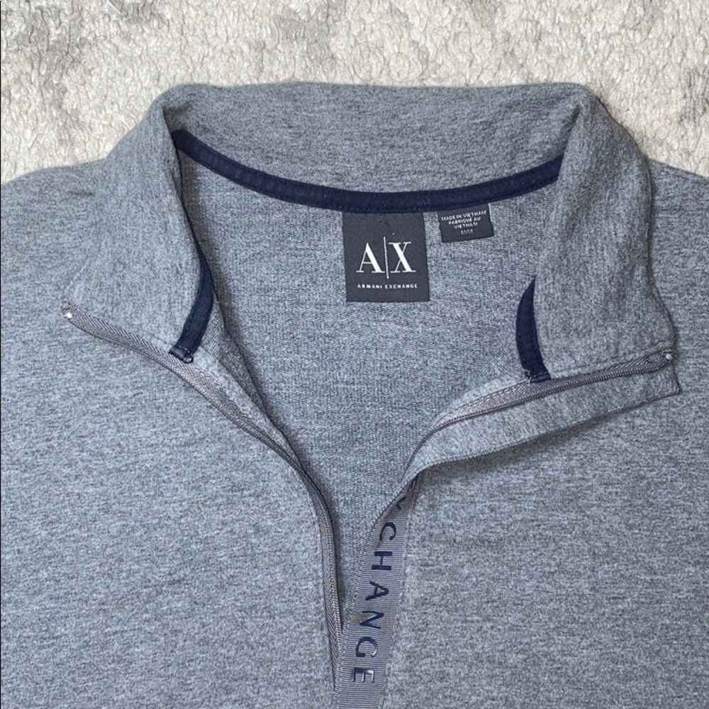 ARMANI EXCHANGE sweater color gray w/ logo size M - Picture 5 of 9